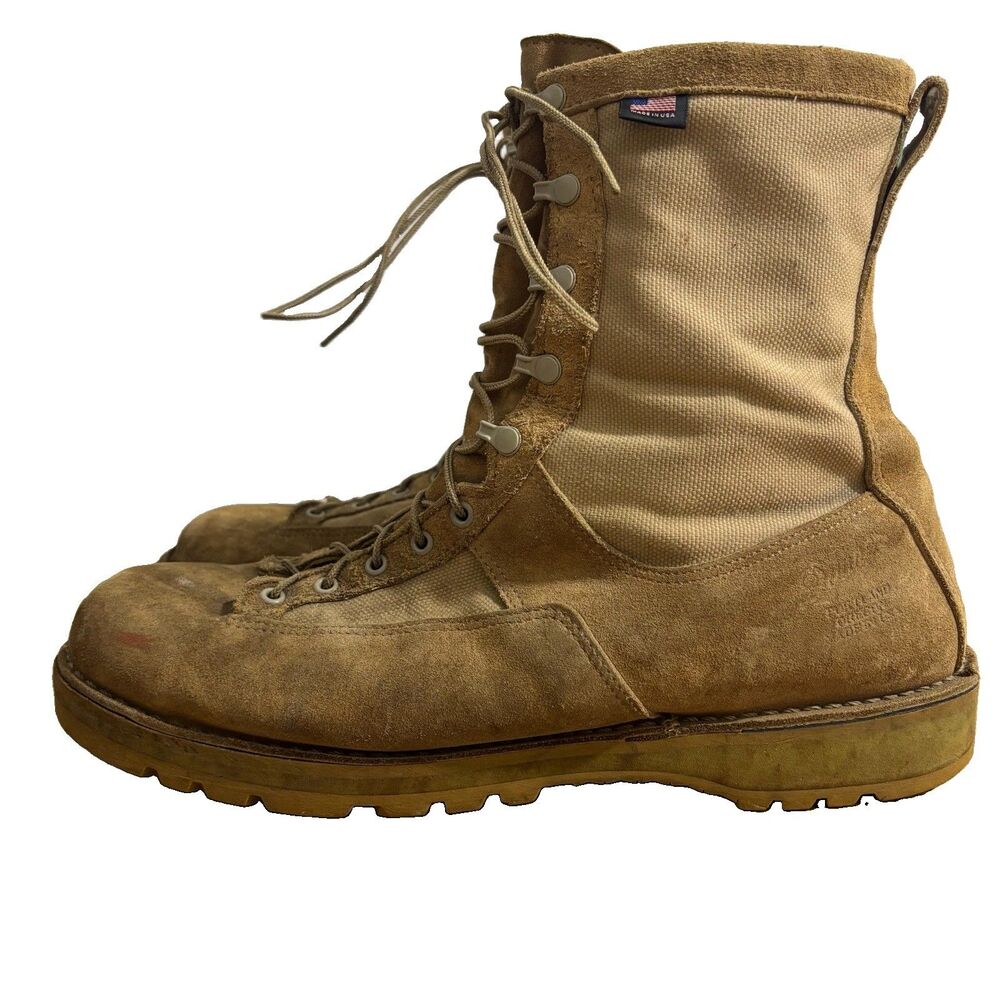 Danner Acadia Boots Mens Sz 16 D Tan Suede Gore-Tex 400g Insulated Combat USA